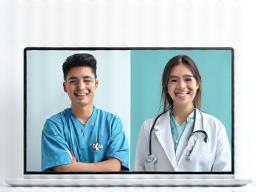 Virtual visit in progress interface